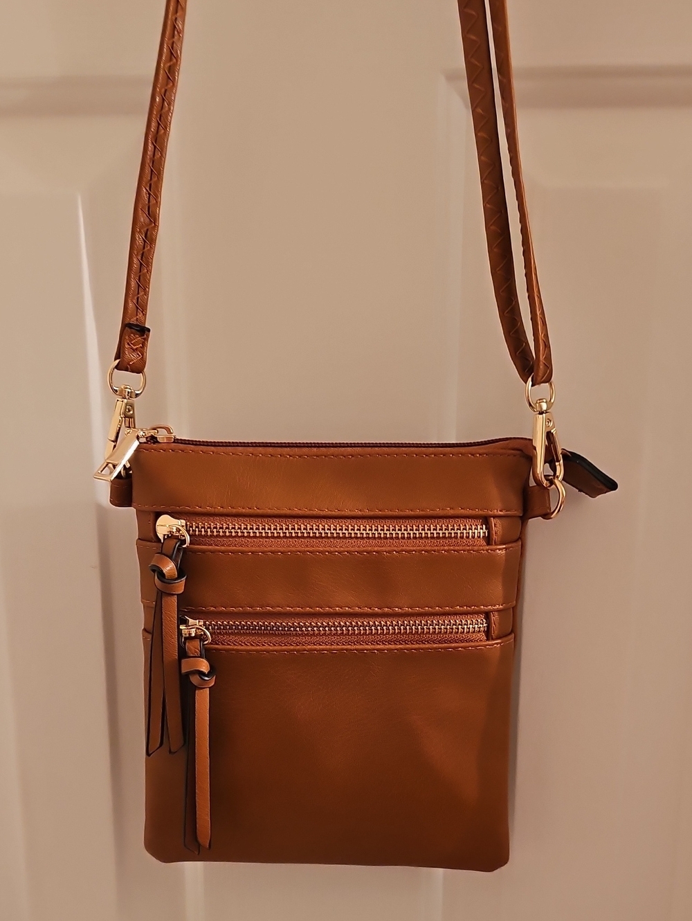 Women's Crossbody Phone Bag - Tan